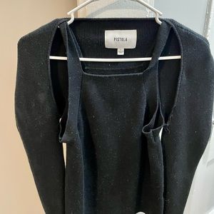 Pistola sweater tank and shoulder shrug